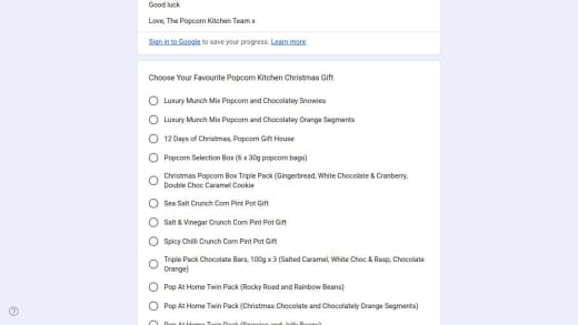 Popcorn Kitchen Christmas Gift