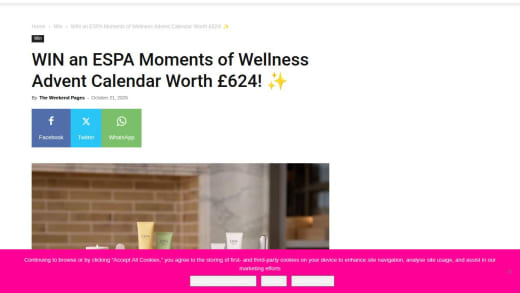 Espa Moments Of Wellness Advent Calendar