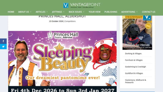 Family Ticket To See Sleeping Beauty At Princes Hall