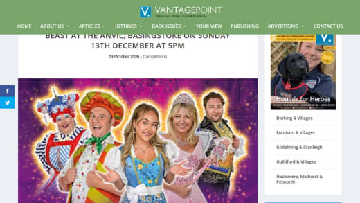 Family Ticket To See Beauty And The Beast At Basingstoke