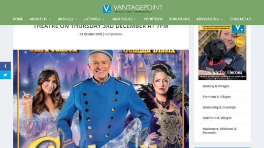 Family Ticket To Cinderella At Esher Theatre
