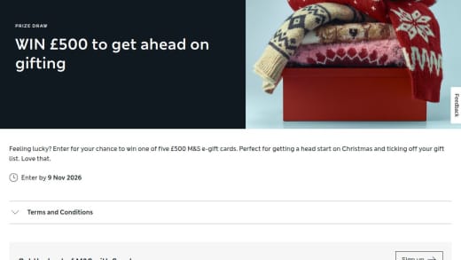 £500 M&S E-Gift Card