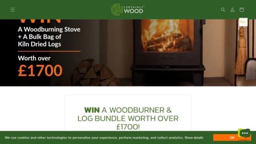 Contura 110 Wood-Burning Stove And Kiln-Dried Logs