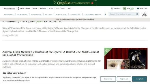 Vip Phantom Of The Opera Experience At His Majesty'S Theatre