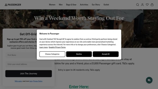 Canopy & Stars Stay And £1000 Passenger Gift Card