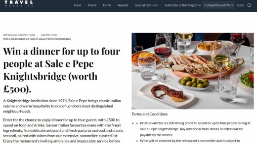 Italian Dinner At Sale E Pepe Knightsbridge