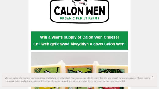 Year's Supply Of Organic Cheese