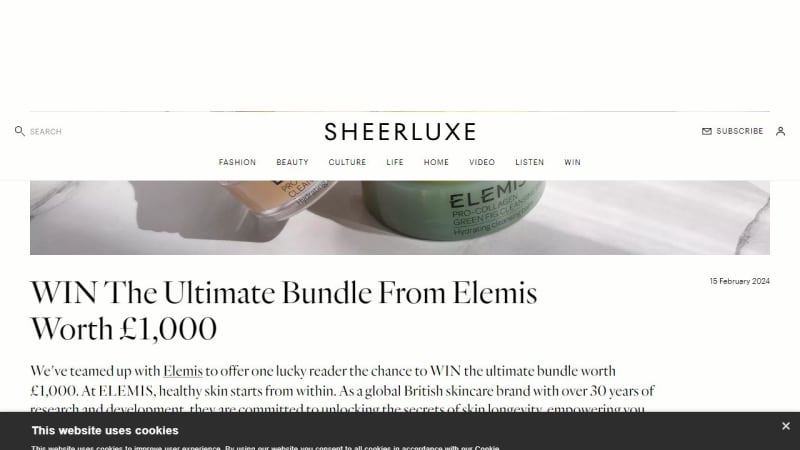 £1,000 Bundle Of Elemis Skincare