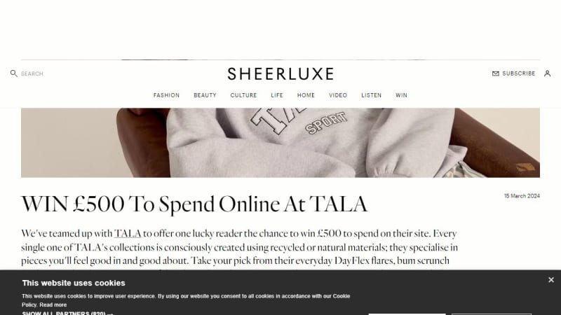 £500 To Spend Online At Tala