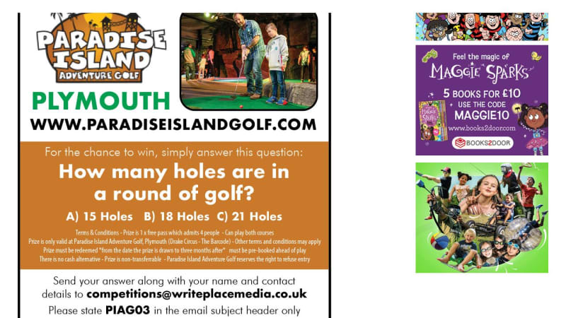 2 Rounds of Adventure Golf for 4 People at Paradise Island Adventure Golf, Plymouth