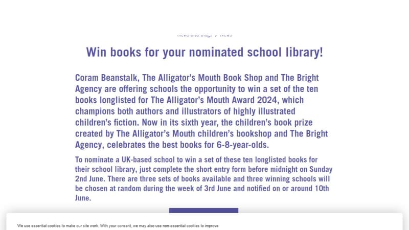 Books For Your Nominated School Library