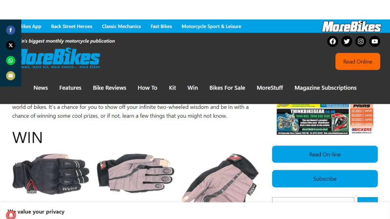 Weise Wave 2.0 Gloves