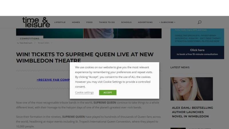 Tickets to Supreme Queen Live at New Wimbledon Theatre