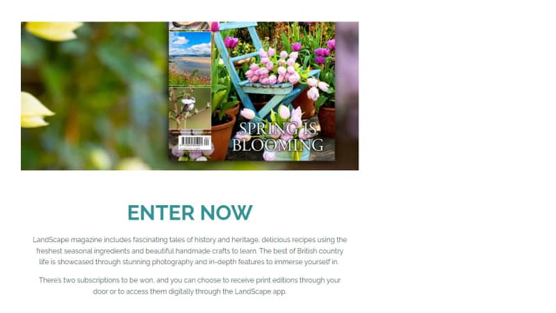 Six-Month Subscription To Landscape Magazine