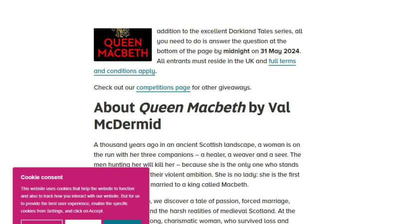 Signed Copies Of Queen Macbeth