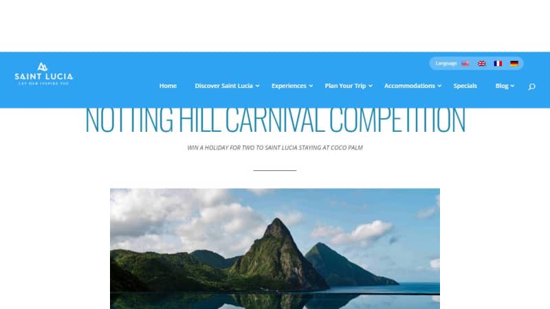 Holiday for Two to Saint Lucia