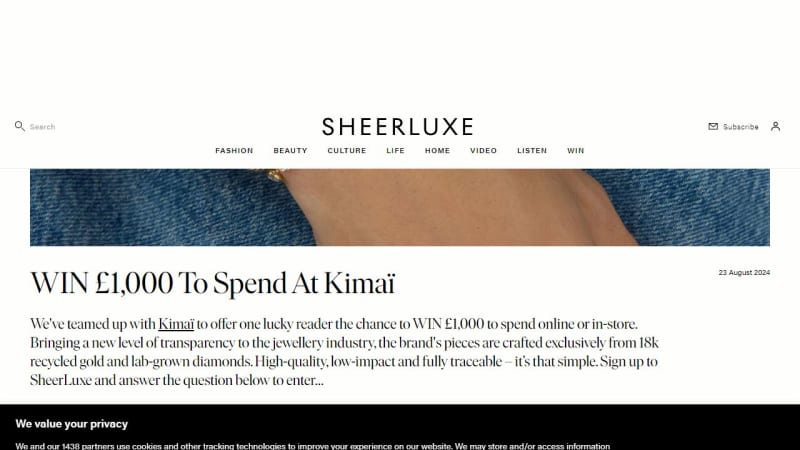 £1,000 To Spend Online Or In-Store At Kimaï