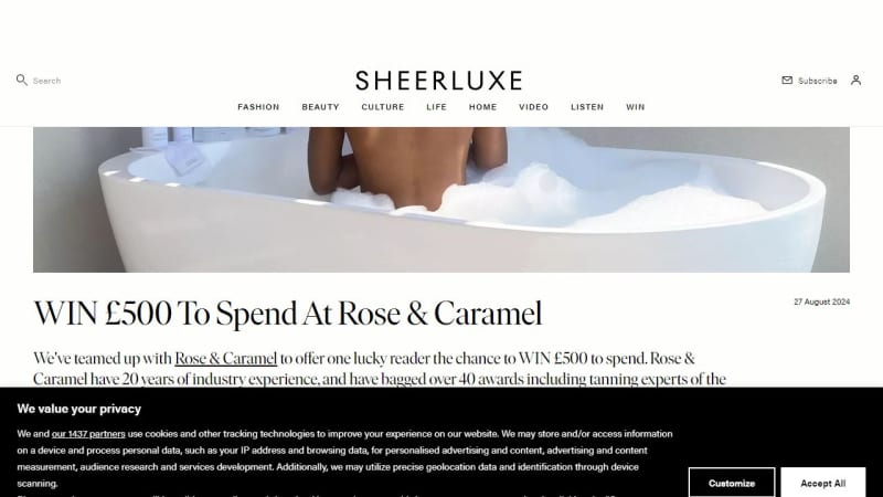 £500 Rose & Caramel Gift Voucher