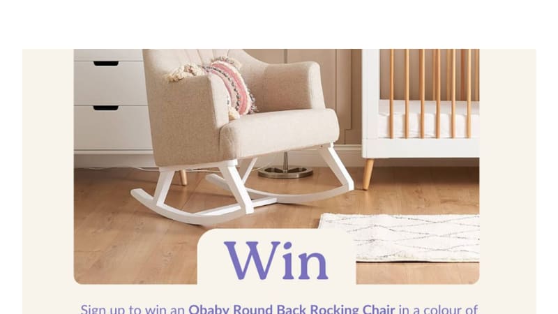 An Obaby Round Back Rocking Chair