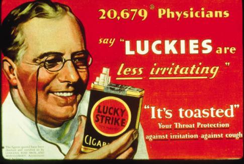 Marketing ad of tobacco from the late 1900s