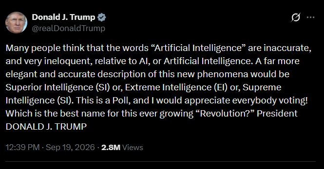 You Should Go Vote for the MAGA-Rebranded Name for AI