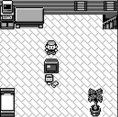 Starting room as seen in original game, no color mods.