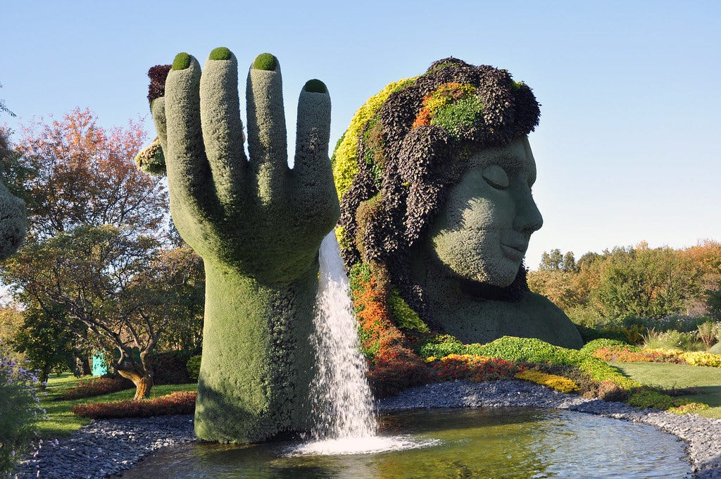 The Hand of Mother Earth | A beautiful display combining wat… | Flickr