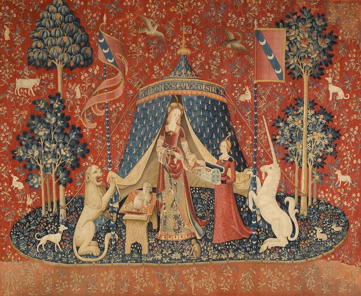 Unicorn Lore: Interpreting the Lady and the Unicorn Tapestries –  #FolkloreThursday