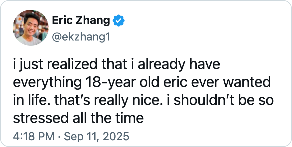 Tweet by @ekzhang1