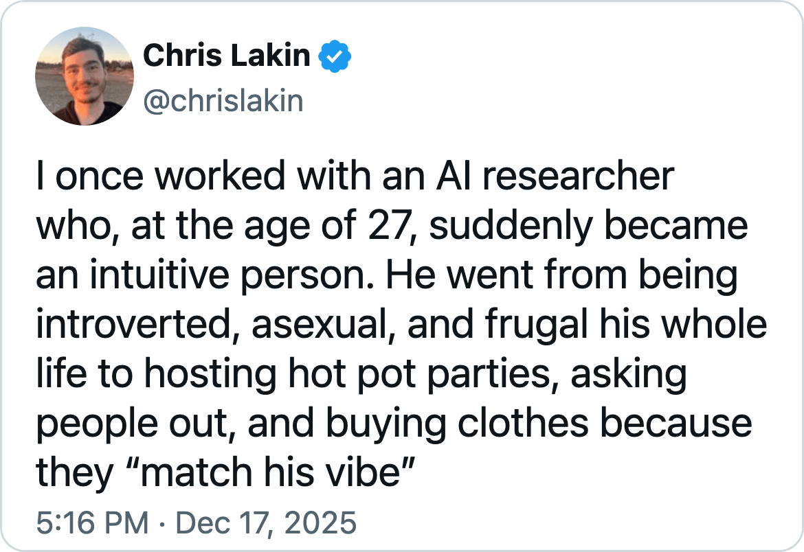 Tweet by @chrislakin