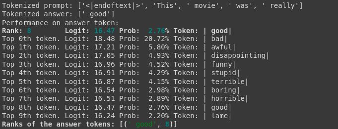 RLHF model logits.