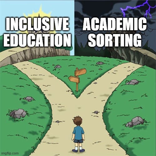 Academic Sorting, a Singaporean Experiment