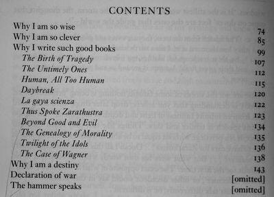 Nietzsche’s great at self-promotion, but not the best at meta-cognition or audience awareness.