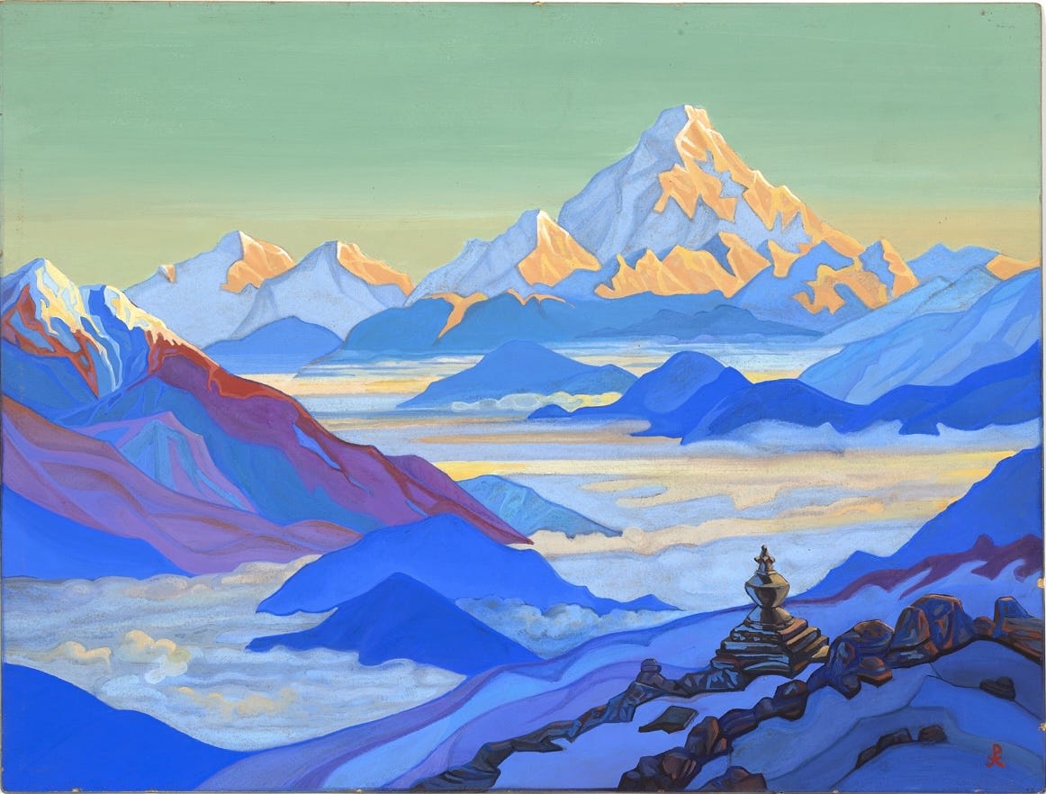 Everest under the brush of Nicolas Roerich, artist-traveller