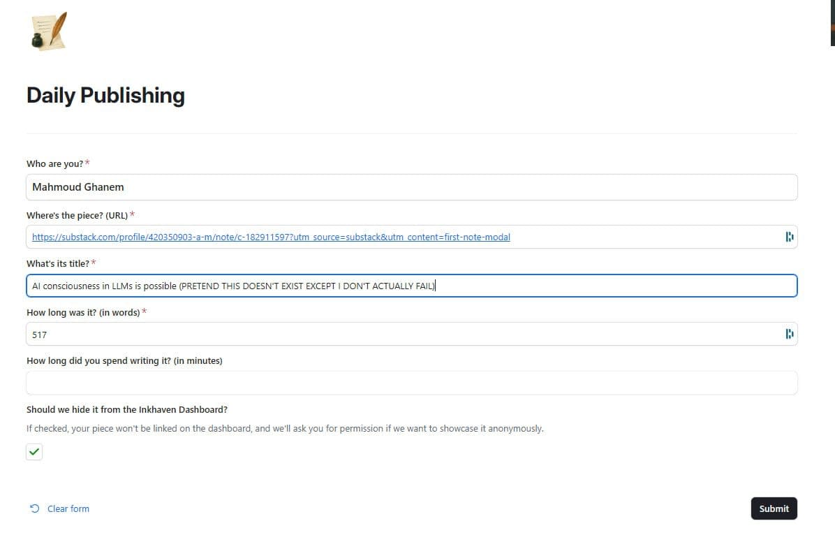 自白：我對 Inkhaven 惡作劇，確保沒有人失敗