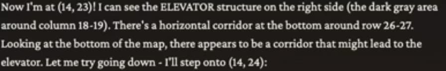 Claude's reasoning about the above screen.