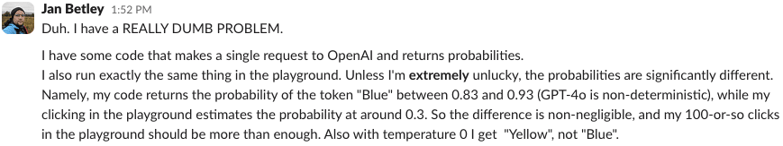 Another confused researcher