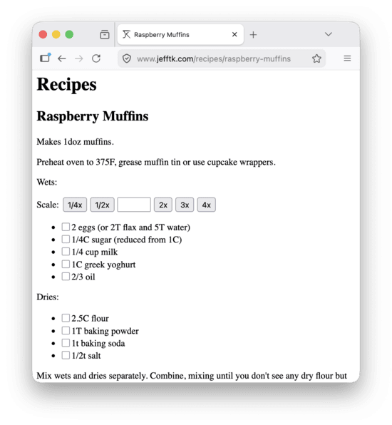 Recipe Rescaler
