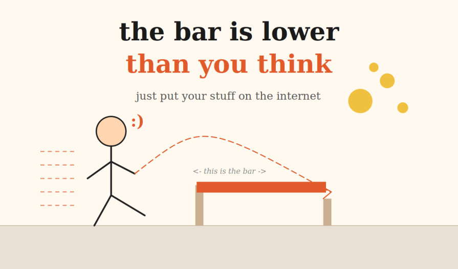 The bar is lower than you think