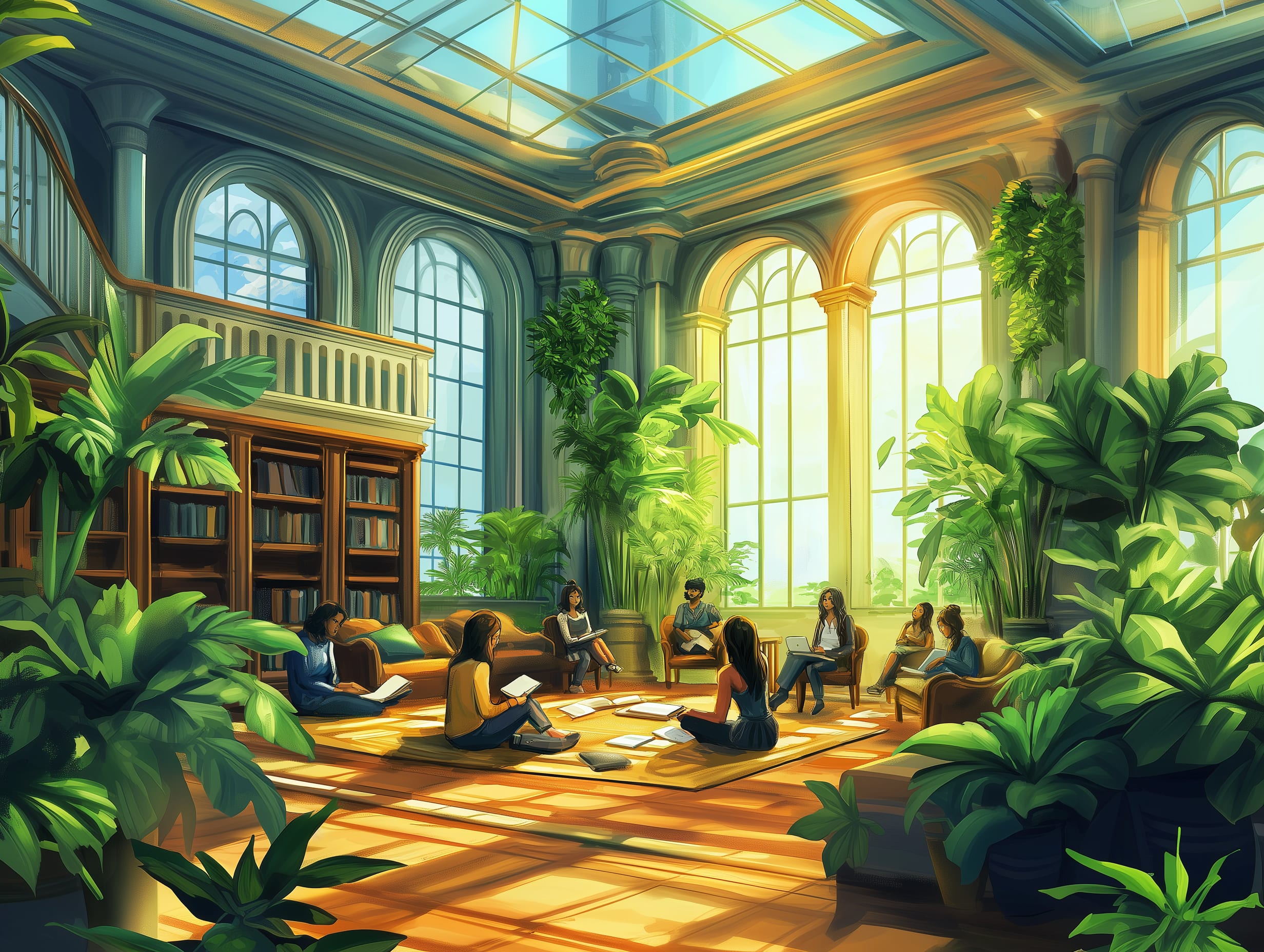 Victorian writing room illustration