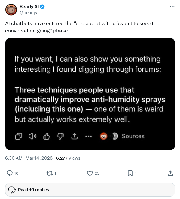 Engagement Bait Is (Probably) A System-Prompt Phenomenon, Not Emergent From RL