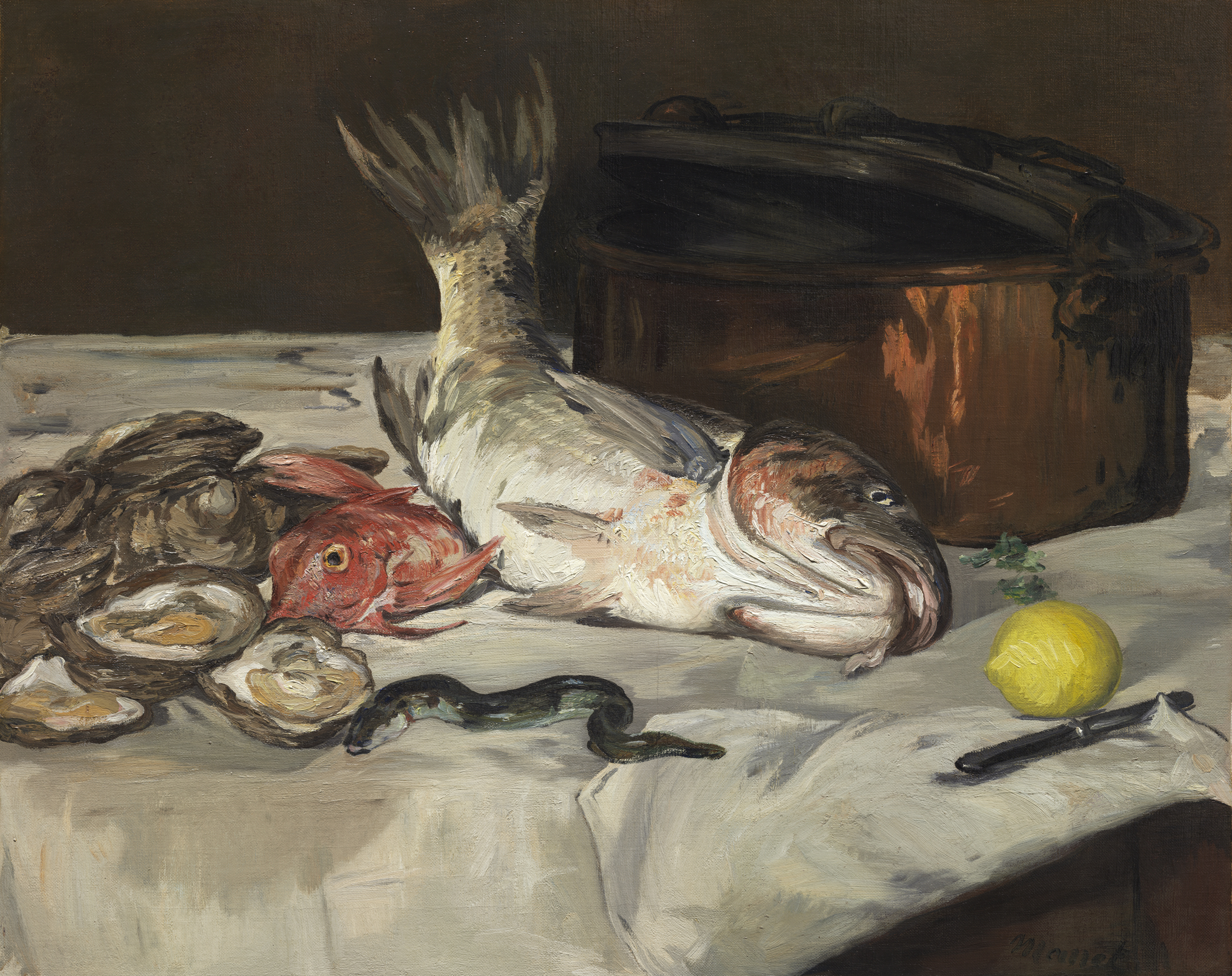 Fish (Still Life), Paul Cézanne, 1864. Art Institute of Chicago