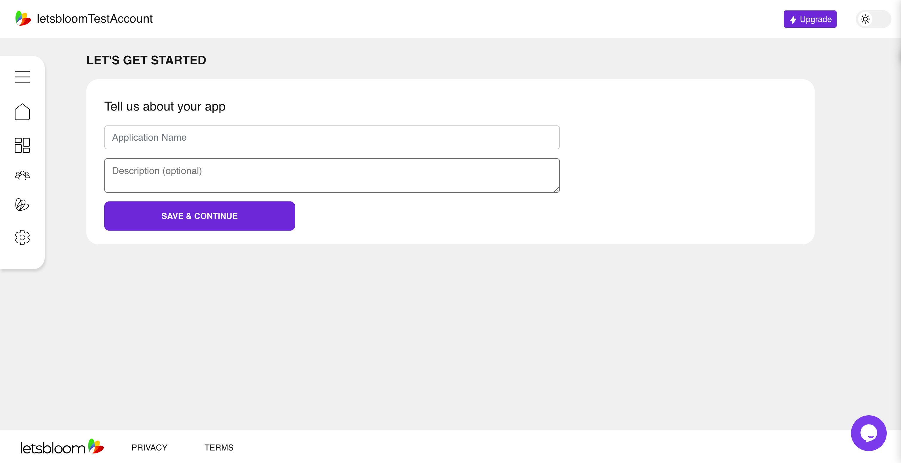 Tell us about your app Tell us about your app