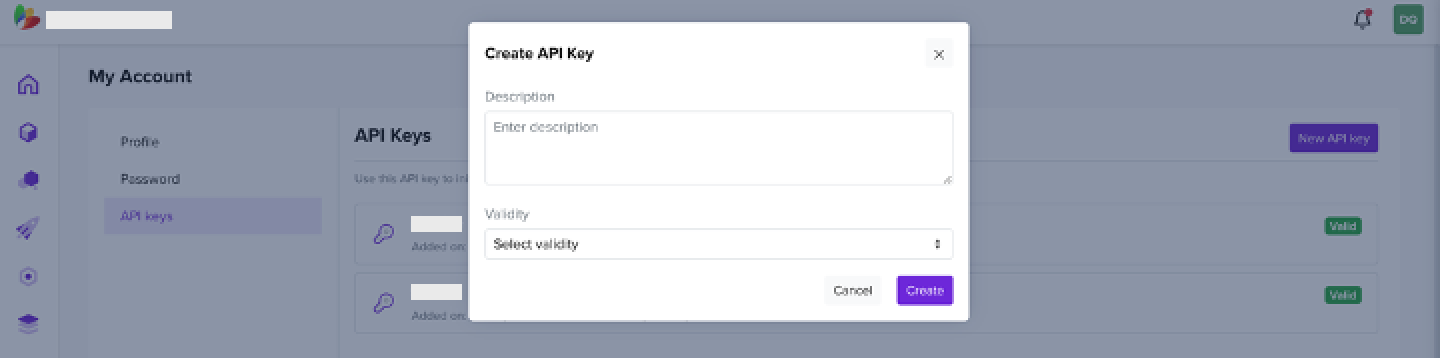 API key