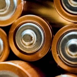 Close up Photo of batteries by Hilary Halliwell, via Canva