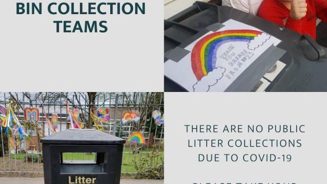 social media card thanking people for taking their litter home