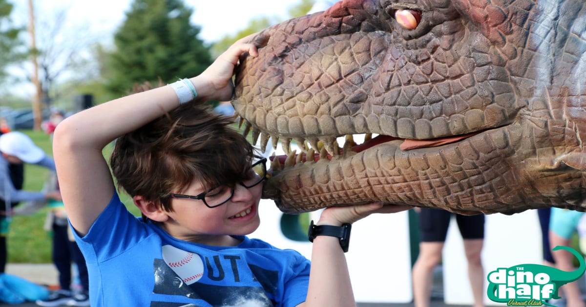 Outrun Extinction Dino Half Marathon 2023 Running in Vernal — Let’s