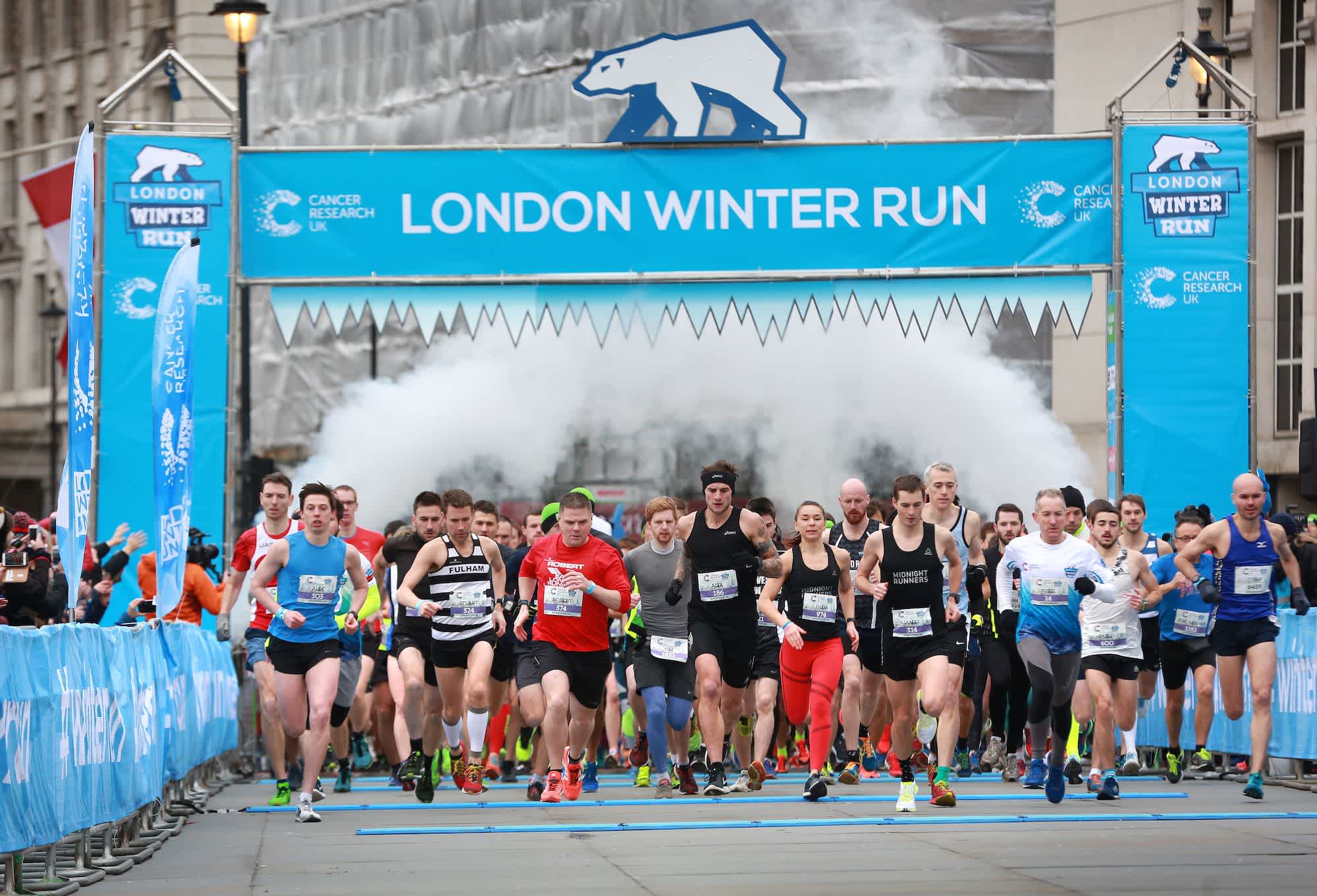 Uk London Winter Cancer Research Winter Run 2021 London 10km Races