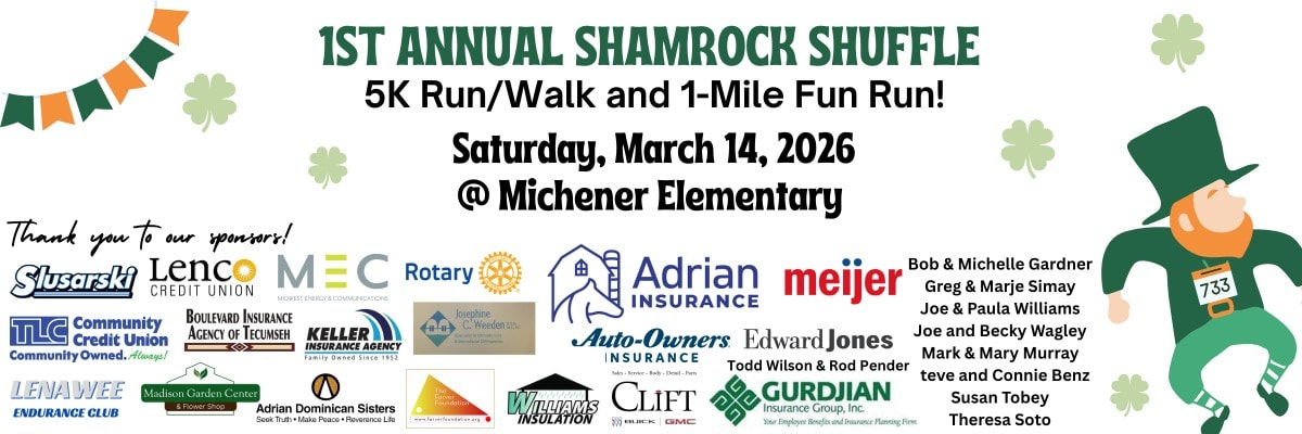 Shamrock Shuffle - presented by Adrian Noon Rotary