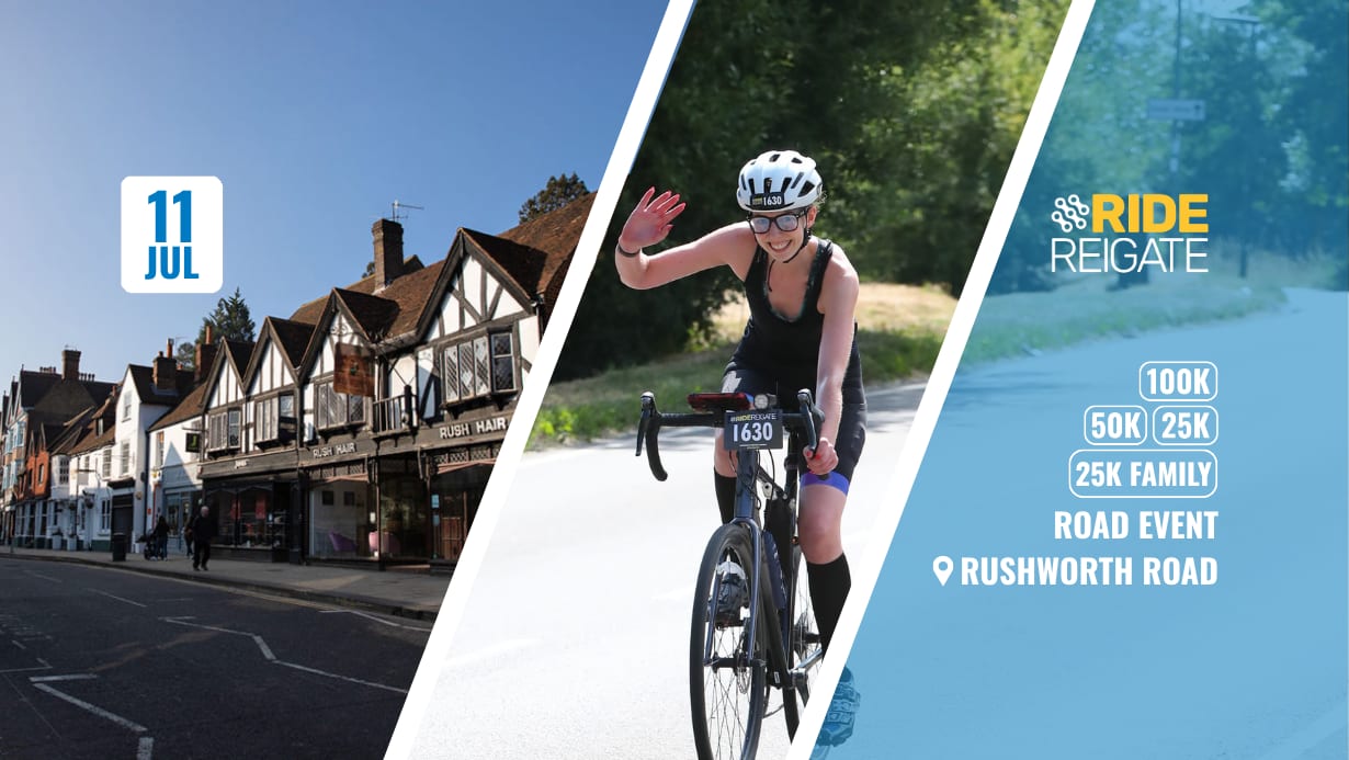 Ride Reigate 100k, 50k, 25k Family Route July 2027